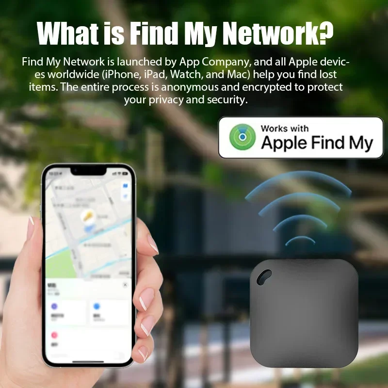 Smart Bluetooth GPS Tracker Works with Find My APP Anti Lose Reminder Device for Iphone Replacement Locator MFI Rated 5