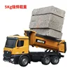 1:14 Large 10ch Auto Self-Unloading Earth-Loading Rc Excavator Construction Car With Led Light Engineering Transport Vehicle 3