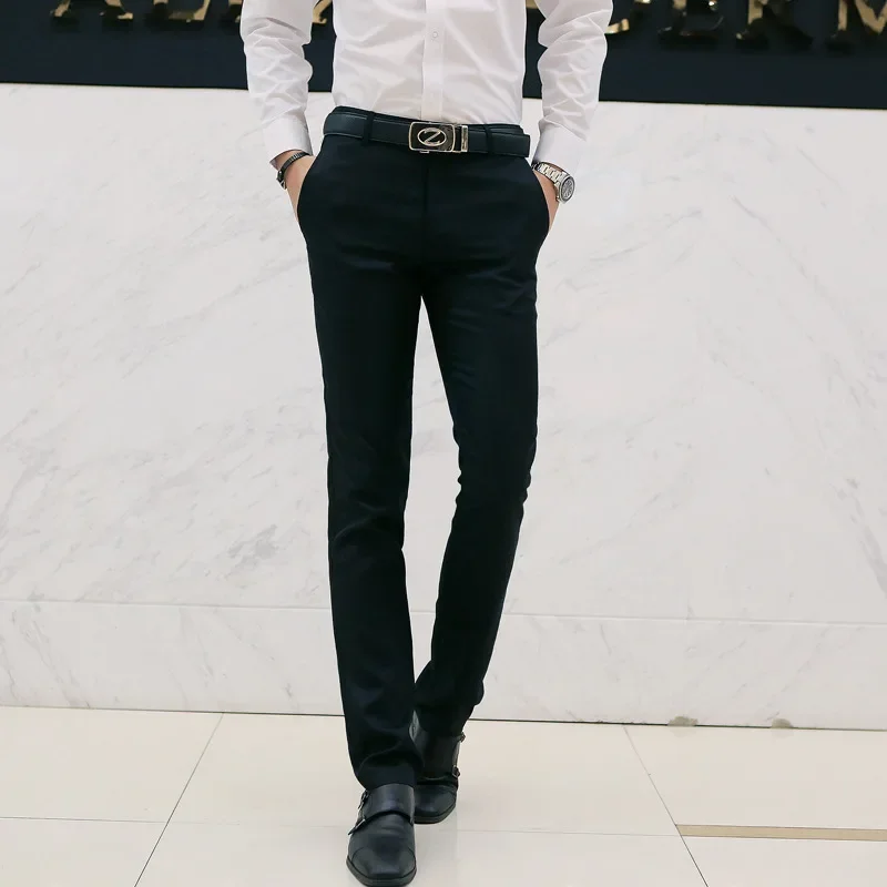 Suit Pants Fashionable Slim Fit Men's Business Casual Trousers Korean Style Lightweight Mercer Suit Pants For Men
