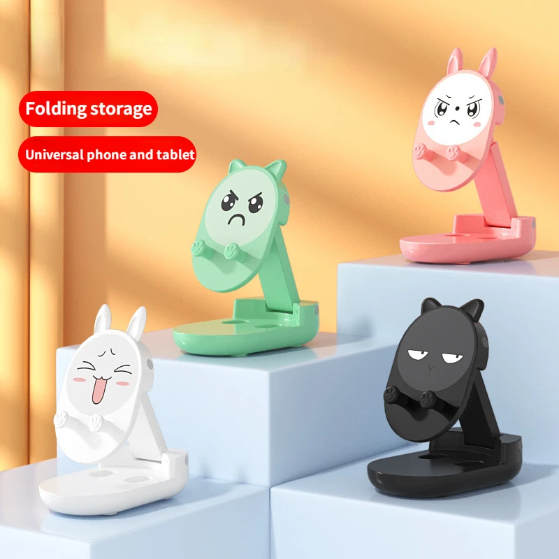 

Cute Desk Mobile Phone Holder Stand for IPhone IPad Xiaomi Adjustable Desktop Tablet Holder Universal Table Cell Phone Stand