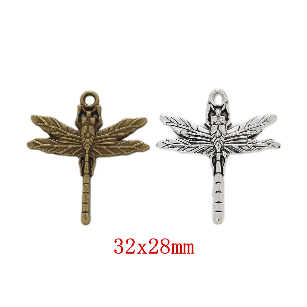 

50pcs dragonfly Craft Supplies Charms Pendants for DIY Crafting Jewelry Findings Making Accessory 171