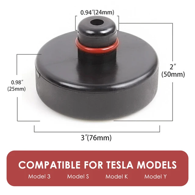1/4Pcs Jack Shock Absorbing Pad Anti-slip Wheel Jack Rubber Mat Car Jack Rubber Support for Tesla Model Y for Tesla Model 3 3