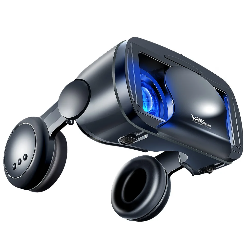 

3d-очки виртуальной реальности с креплением на голову, умные очки виртуальной реальности, шлем для смартфонов, линзы для телефона с контроллерами, наушники Binocul
