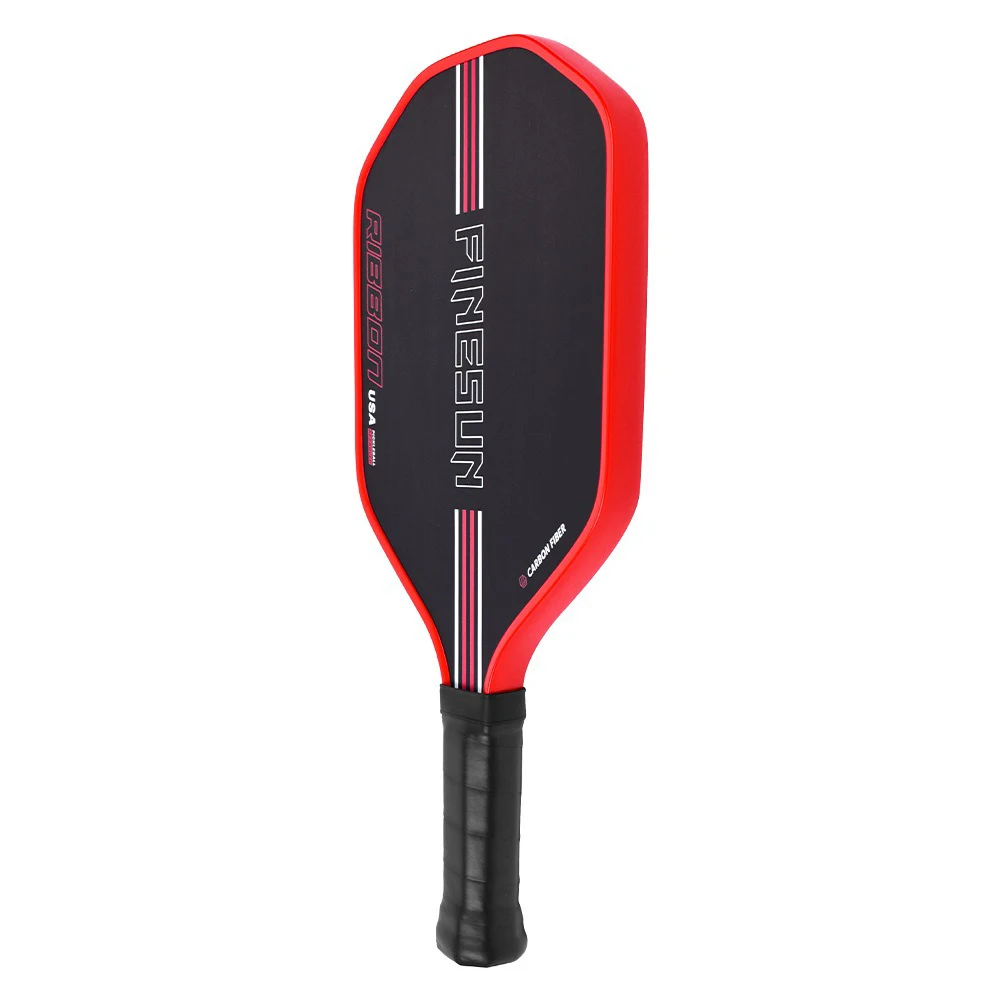 Carbon Fiber Picleball Paddle, Stone Ground Cloth Pattern, Sandblasting, Thick Polypropylene, Honeycomb Core Pick, T700, 16mm