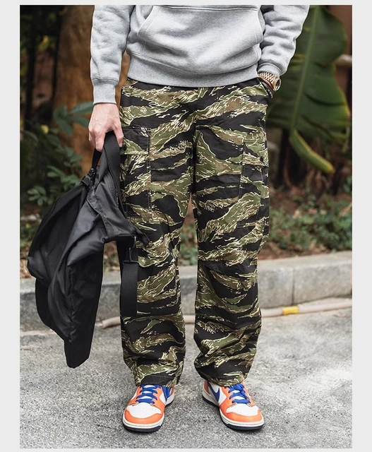 Pantaloni Da Jogging Mimetici Da Uomo Pantaloni Cargo Digitali Con - Foto 6