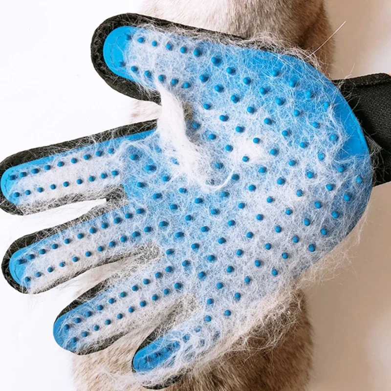 Pet Hair Remove Gloves Rubber Cat Grooming Hair Deshedding Brush Dog Comb for Bath Remover Clean Massage Pet Gloves