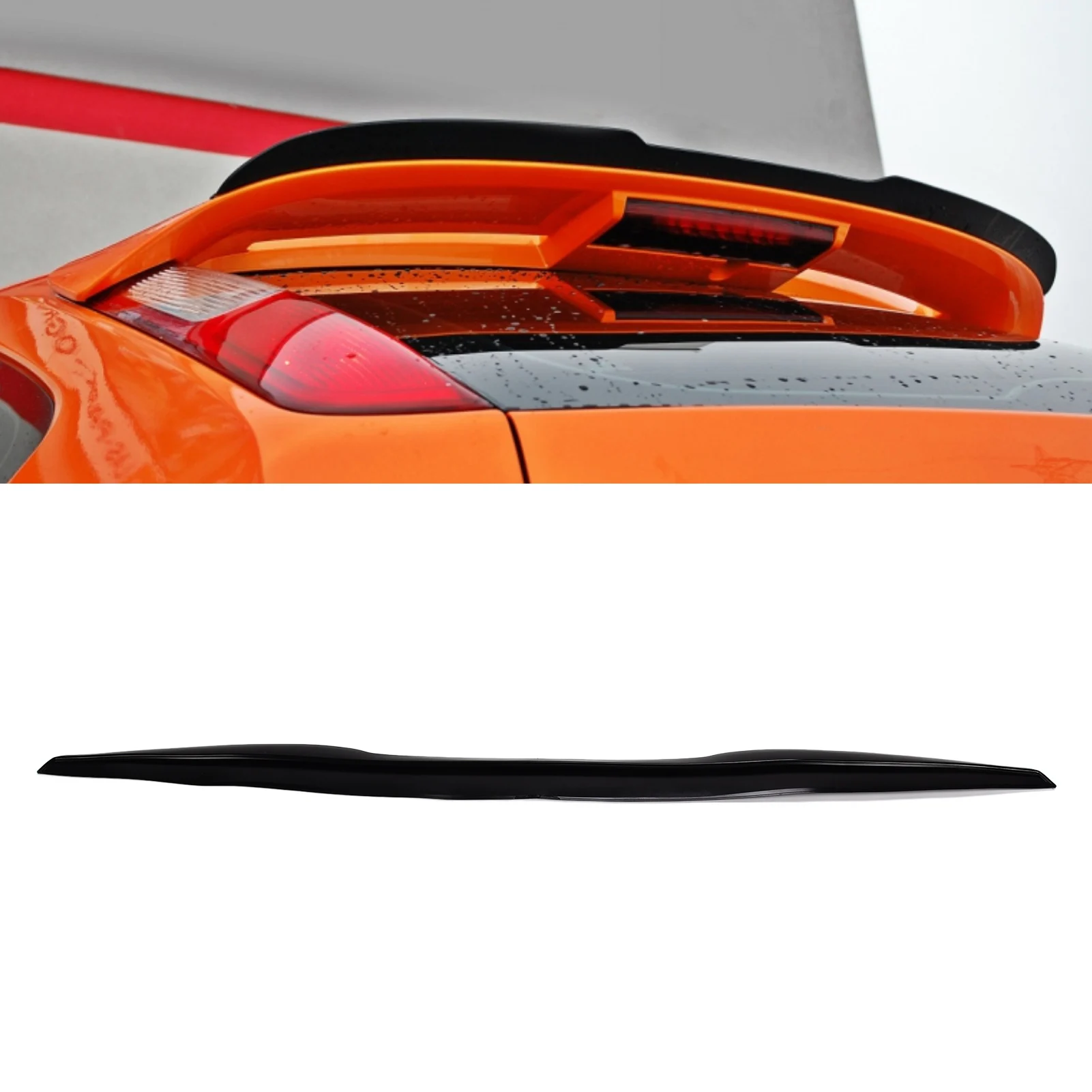 Spoiler Posteriore Per Auto In Gomma Nera - Accessorio Aerodinamico Universale Per Bagagliaio, Facile Installazione