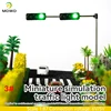 2PCS HO Scale Model Traffic Lights  with Controller ForTrain Railway Railroad Diorama Layout 4