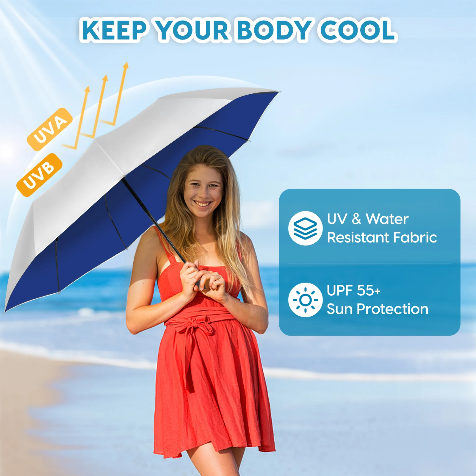 Uv Protection Upf Parasol PARUV 160 BEACH PARASOL UPF 50+ PLACES