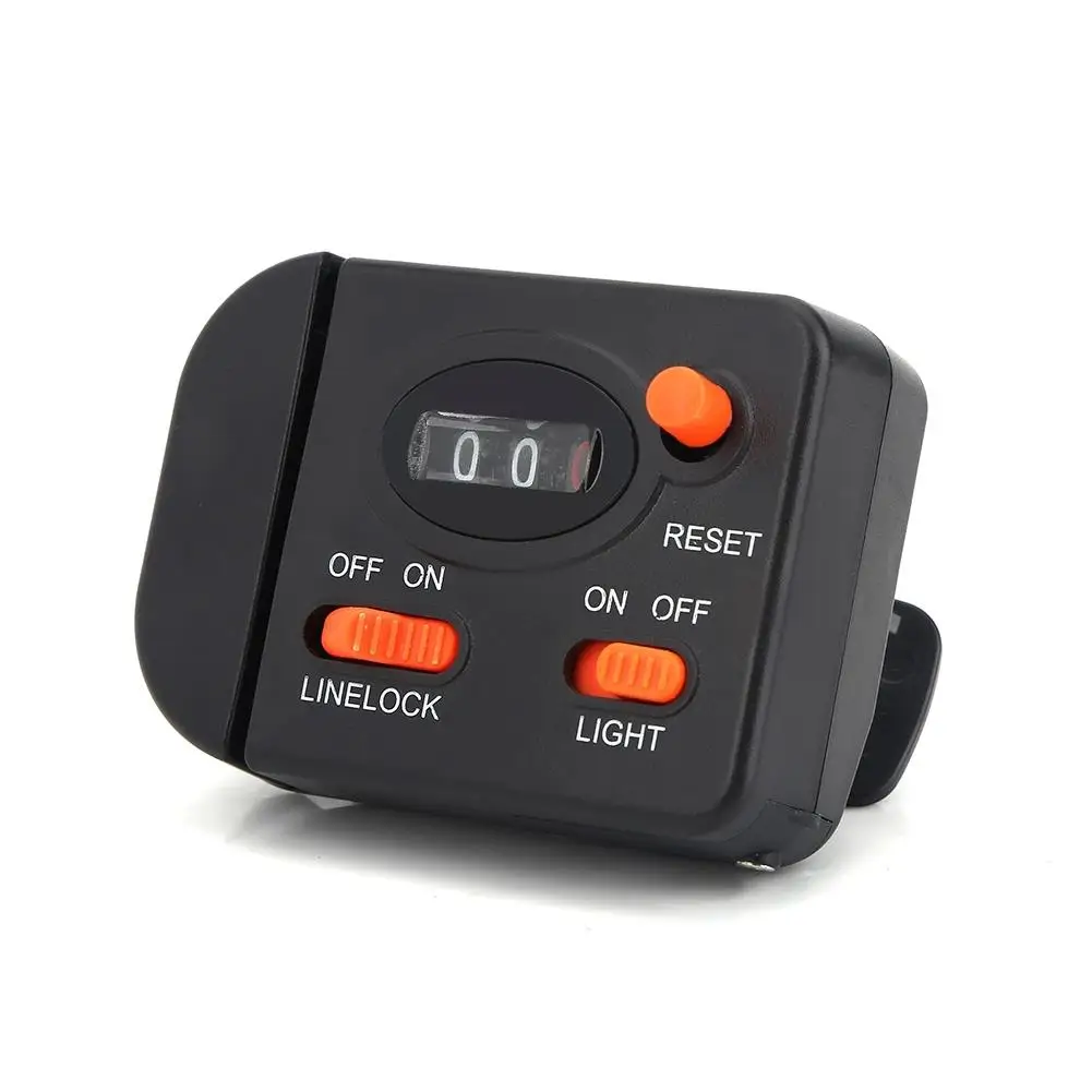 Digital Fishing Line Counter with Depth Finder & Length Gauge Clip-On Tool for outdoor Fishing
