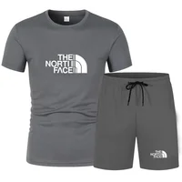 Ensemble de vêtements de sport pour homme, tendance, nouveau t-shirt à manches courtes et pantalon, tenue en 2 pièces, décontractée, pour la course à pied, la salle de sport, l'entraînement, t-shirts 2