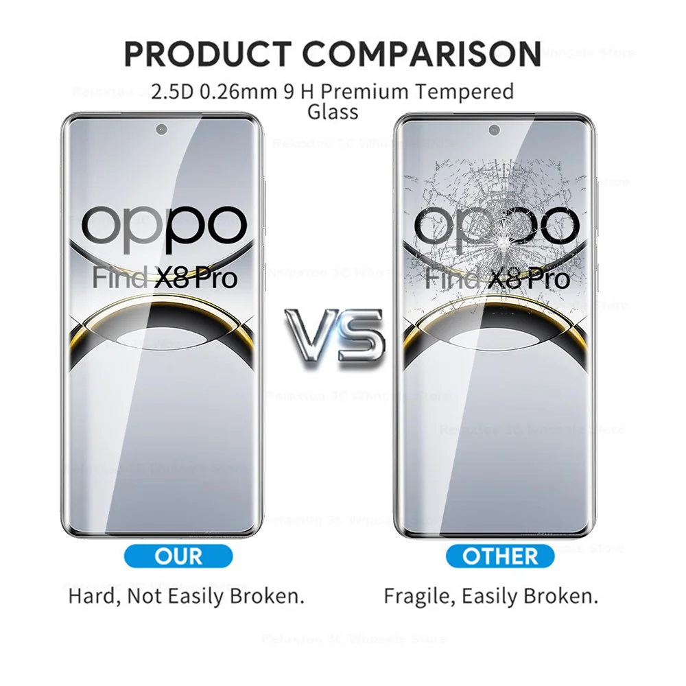 Premium 9D Curved Tempered Glass Screen Protector Set - 3-Pack