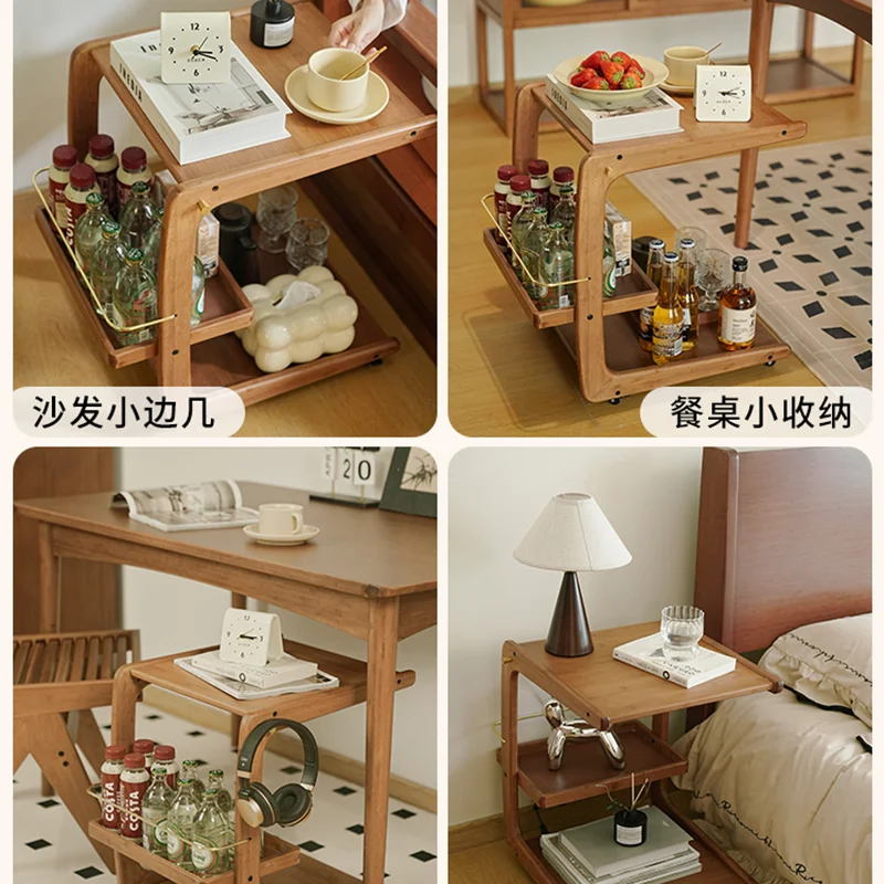 Wood Bedside Table Small Center Small Coffee Bed Side Table Living Room Nightstands Petit Meuble Living Room Furnitures