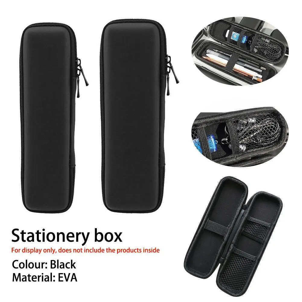Pencil Cases Pen Storage Bag Stationery Box Office Students EVA Hard Shell Stylus Pens Pouch Earphone Mesh Storage Organizer Zipper Case School Supplies