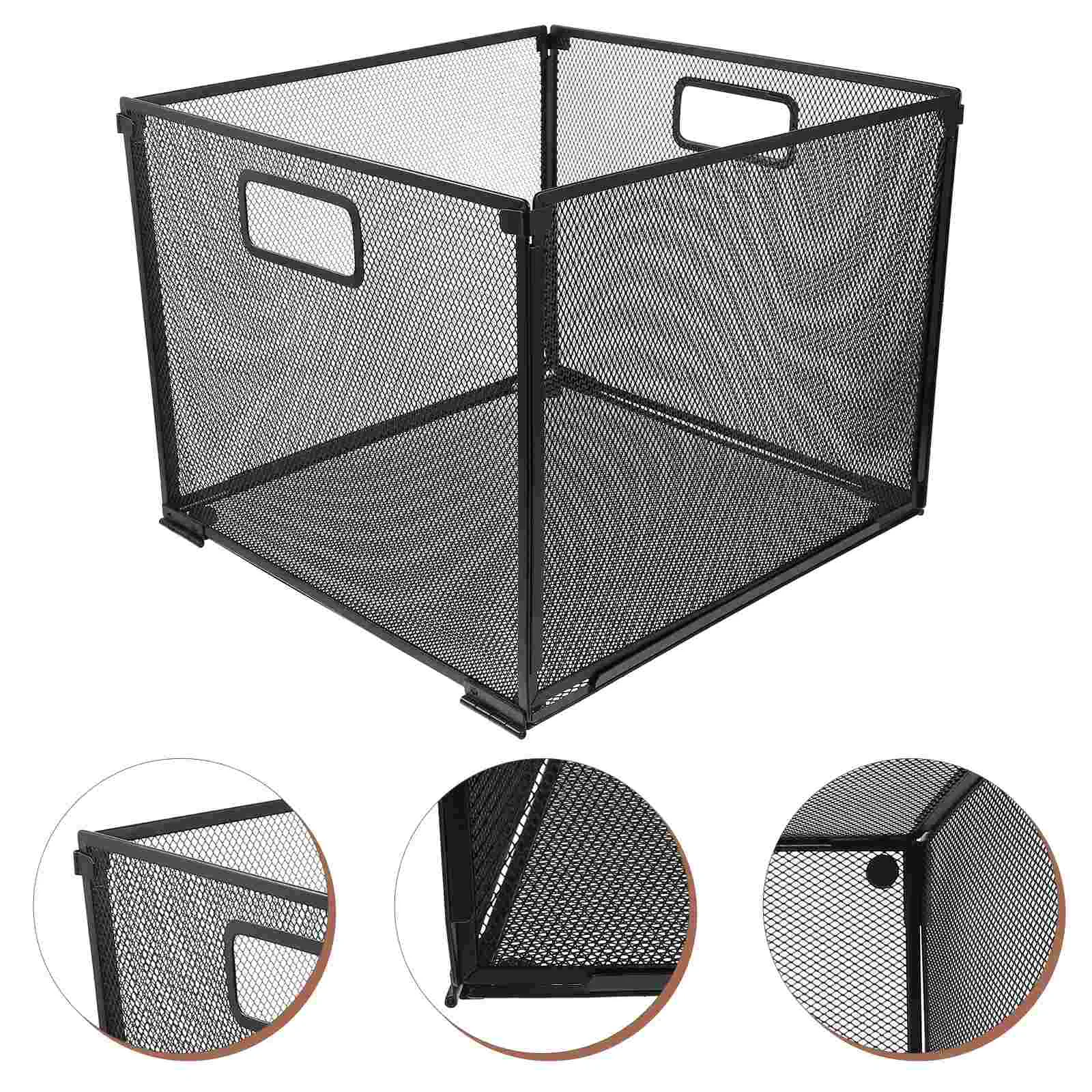 

Collapse File Box Office Organization Document Stand Metal Holder Multifunction