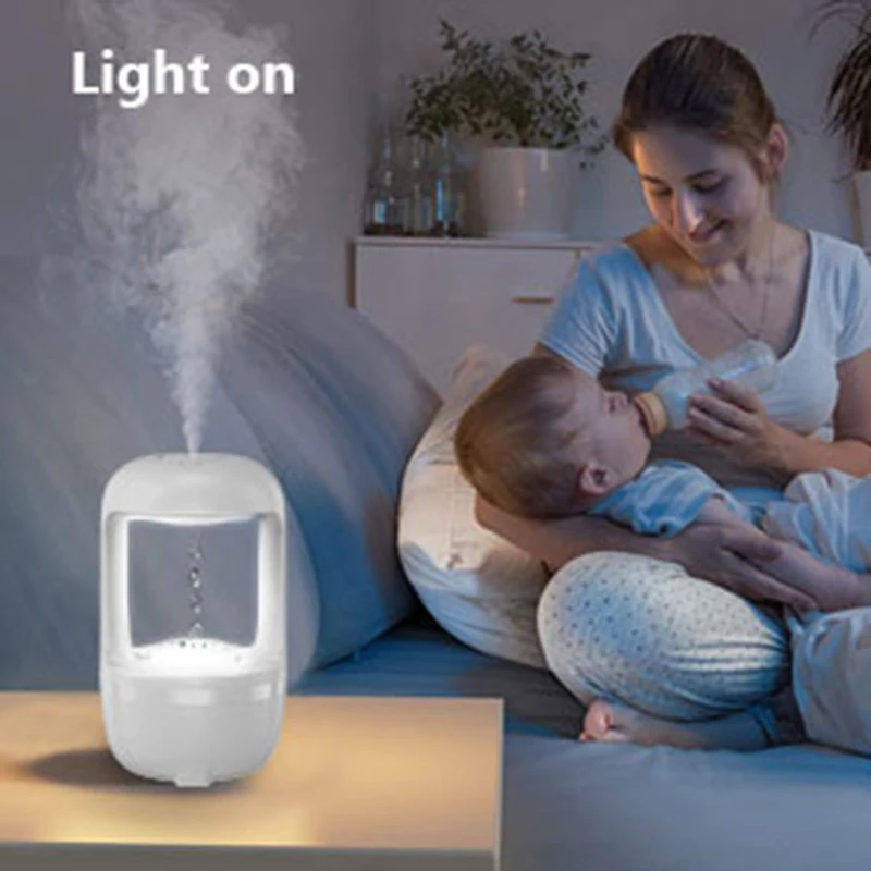 Creative Anti Gravity Humidifier Ultrasonic Anti Gravity Air Humidifier Led Night Light Anti-Gravity Water Drop