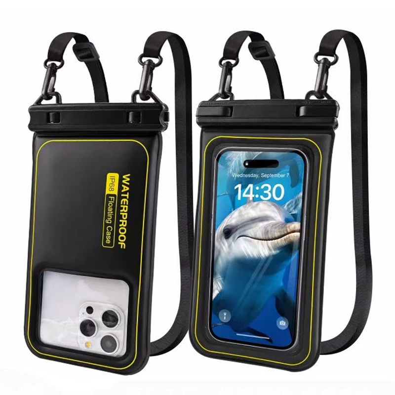 HAISSKY Upgrade Sponge Waterproof Phone Bag Universal Crossbody Swimming Surfing Storage Pouch For iPhone Samsung Xiaomi Google waterproof bag