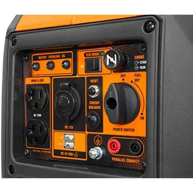 WEN 56235i Super Quiet 2350-Watt Portable Inverter Generator with Fuel Shut Off, CARB Compliant, Ultra Lightweight, Black