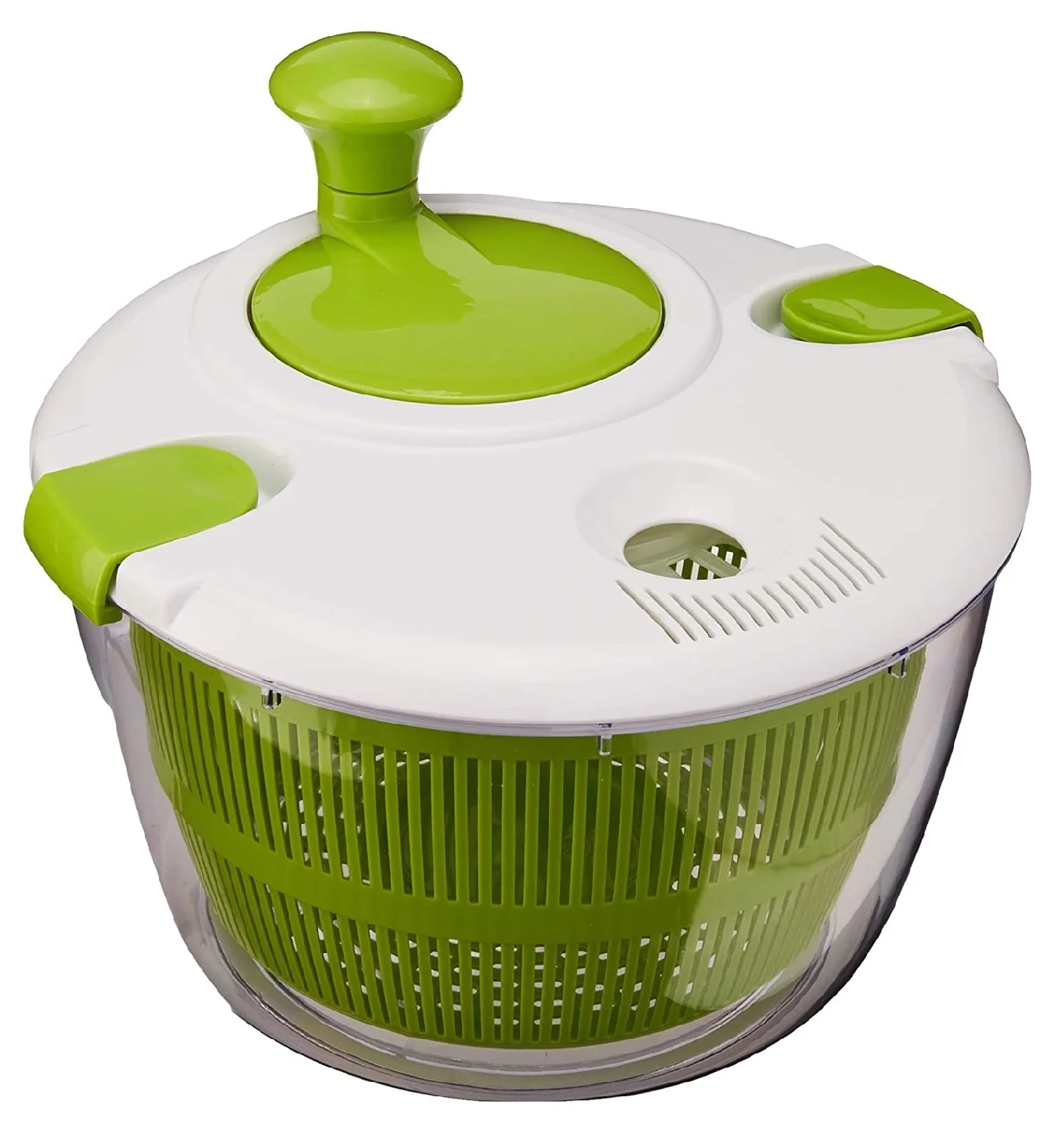 Kitchen Salad Spinner Lettuce Leaf Vegetable Dehydrator Greens Washer Dryer Drainer Crisper Strainer