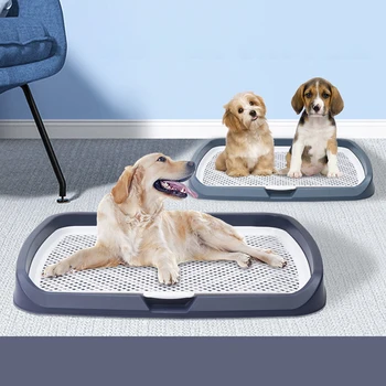 대형 개 화장실 패드 트레이, 분리형 개 애완 동물 울타리 훈련, 화장실 청소 화장실 강아지 화장실