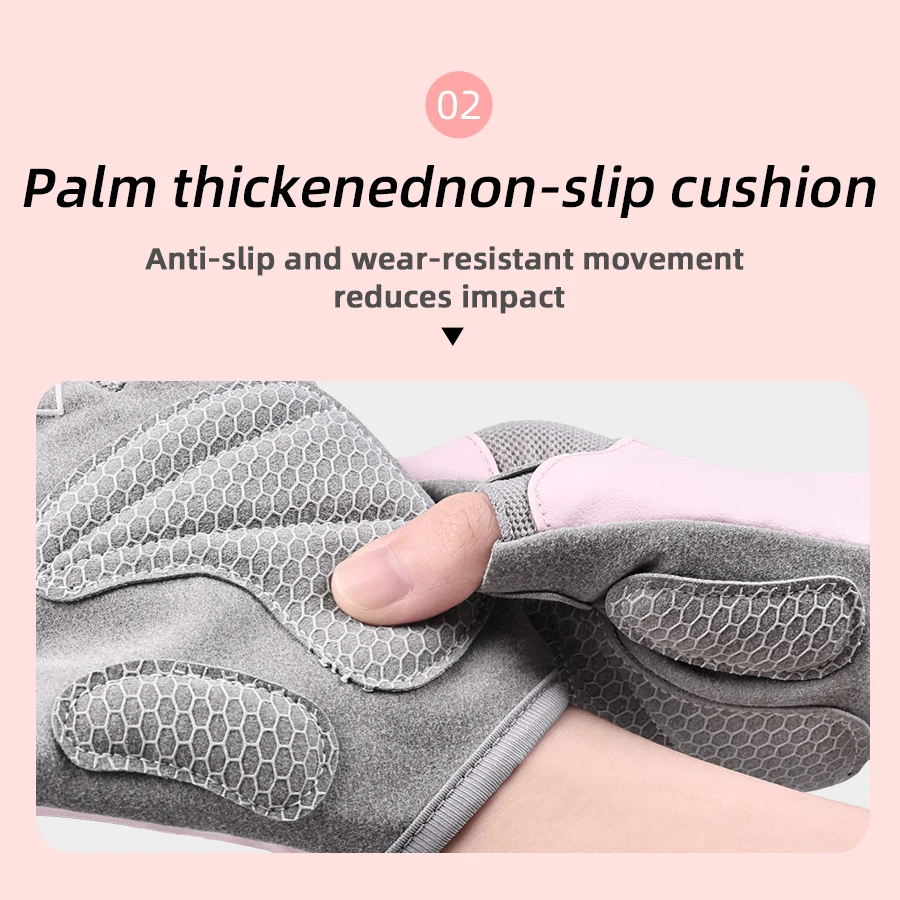 Cycling Gloves Pink Woman Half Finger GYM Gloves Bike Mitten 3D GEL Breathable Non-Slip Outdoor Sport Fitness Gloves 5