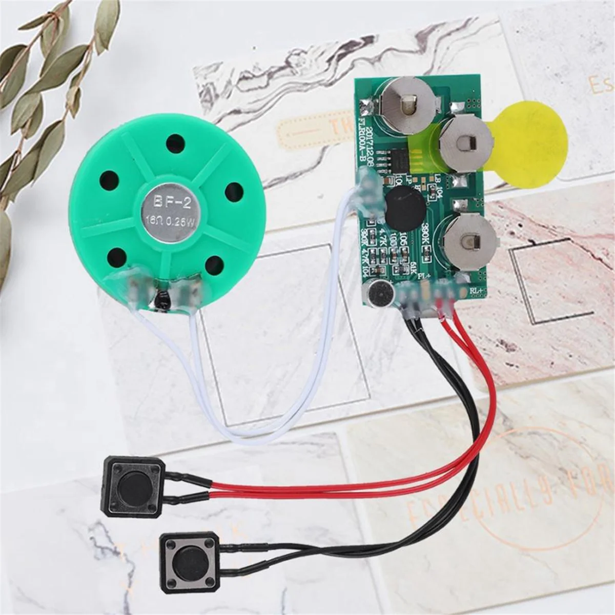 DIY Voice Module Card 4 Minutes Recording Playback Voice Sound Chip Greeting Card for Holiday Luggage Replacement