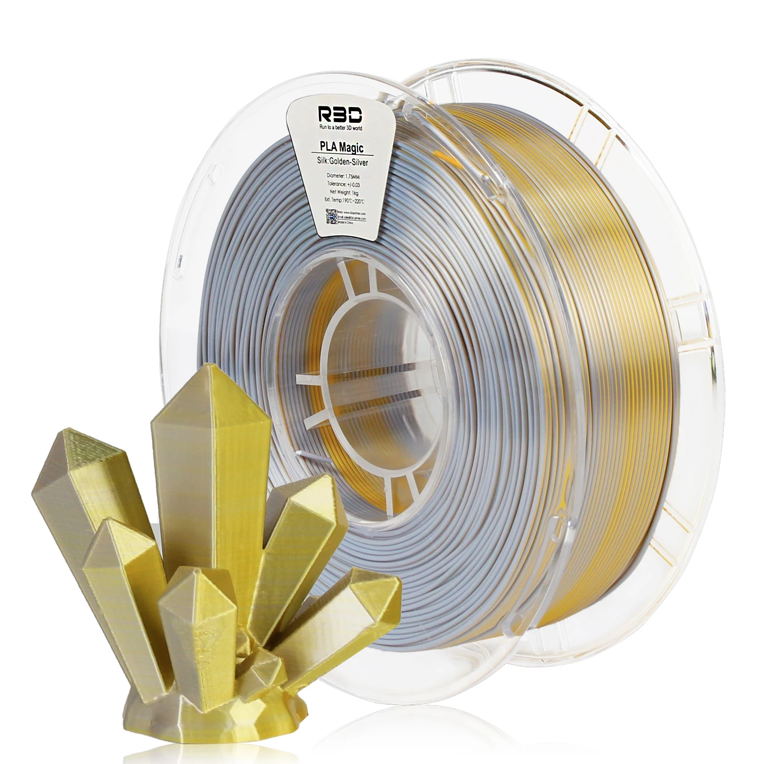 Createbot two-tone1kg filament Dual color  1.75mm 1kg  ±0.02mm A roll of filament comes in two colorsSpool 3D Printing Material polypropylene 3d printer filament 3D Printing Materials