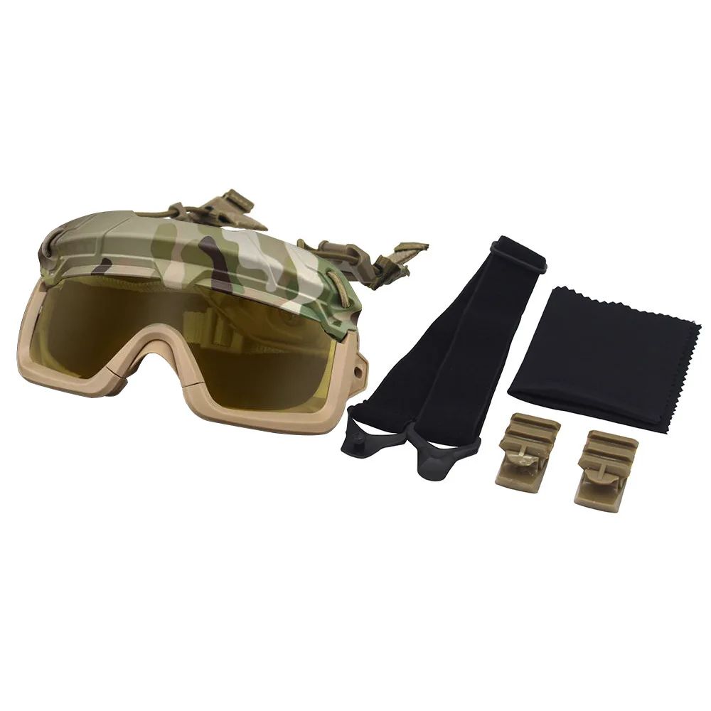 Tactical Goggles Shooting Glasses Polarized Goggles Hunting Glasses Airsoft Tactical Helmet Goggles For FAST MICH Wendy Series Helmets Accessories