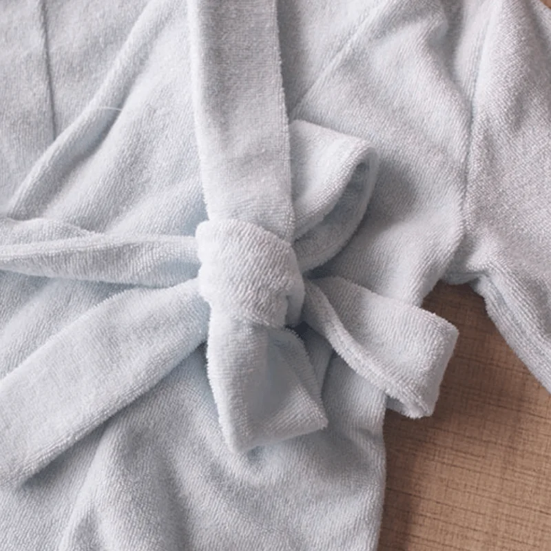 Newborn Baby Boy Girl Robe Set 100% Cotton Toweling Terry Infant Bathrobe Hooded Sleeprobe With Headwear Home Suit 0-2Y