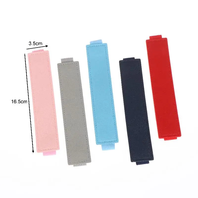 PU 가죽 탄성 노트북 밴드 홀더, 조절 가능한 펜 슬리브, 연필 파우치 홀더 스트랩 (노트북 바인더용)