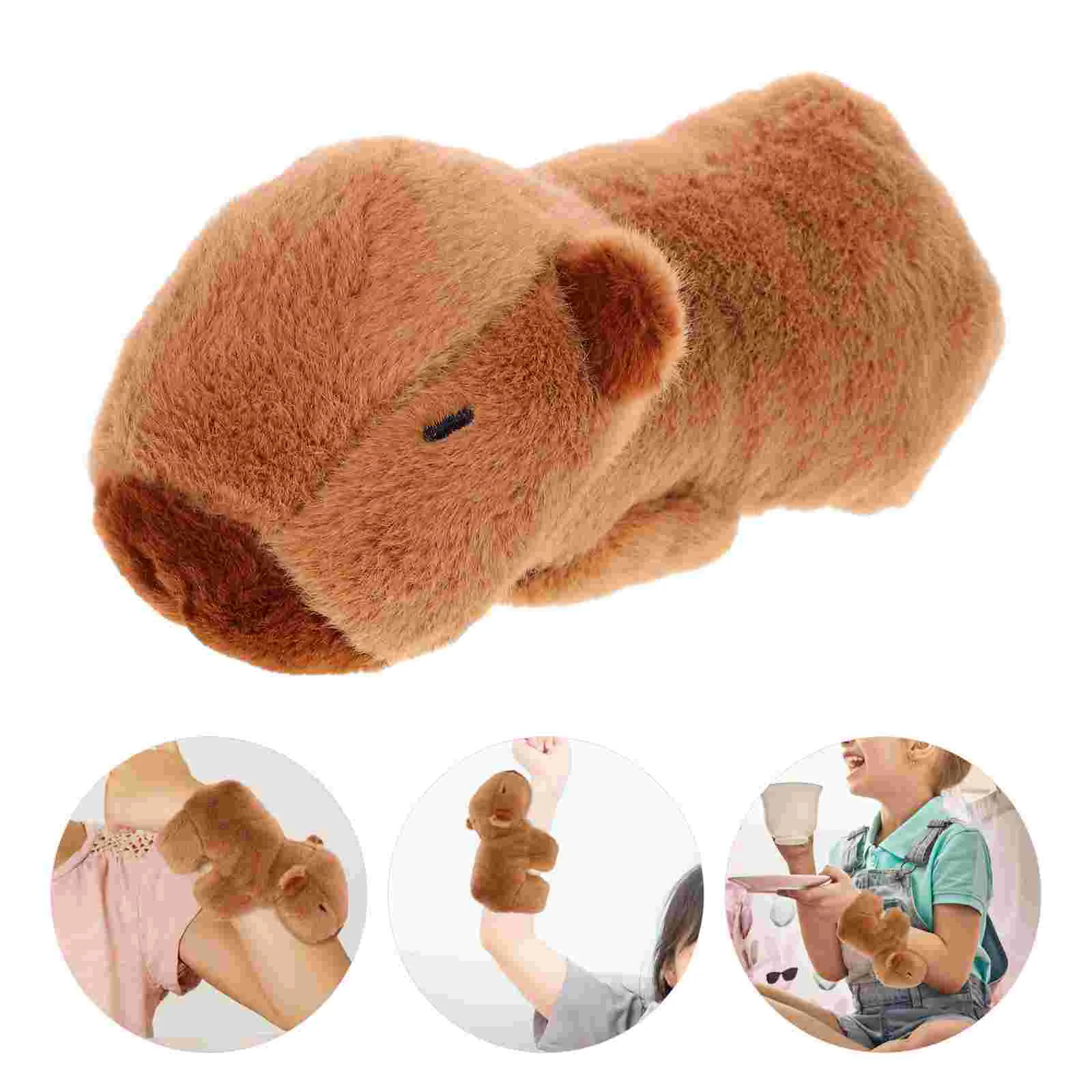 

Plush Capybara Slap Bracelet Babies Capybara Stuffed Hug Cute Animals Huggers Wristband Christmas Party Favor Birthday Boys