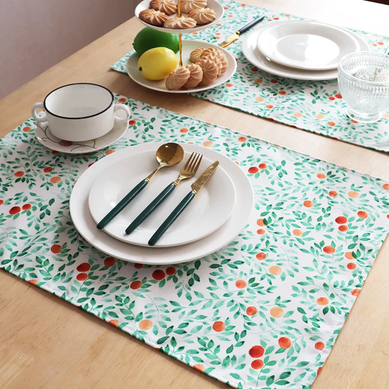 

Printed Waterproof and Oil-proof Napkin Cloth Kitchen Towel Placemat Gourmet Background Cloth Table Kitchen Cover Towel