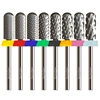 MagiBling Super Cut Small Barrel Nail Drill Bits Tungsten Carbide Upward Teeth Cuticle Hard Gel Polishing Removal Tools 3/32'' 1