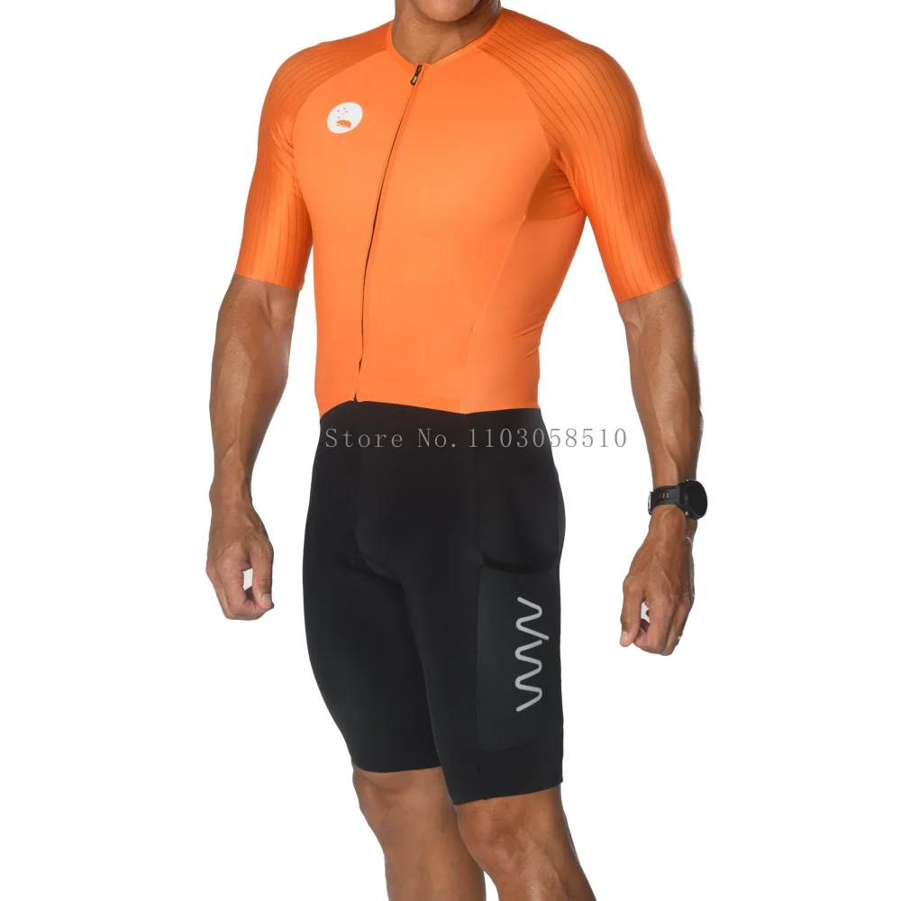 Cycling Suit Wyn Republic Triathlon Suit Men Cycling Short Sleeve Quick Dry Jumpsuit Trisuit skinsuit Bicycle Equipment Mono Ciclismo Hombre