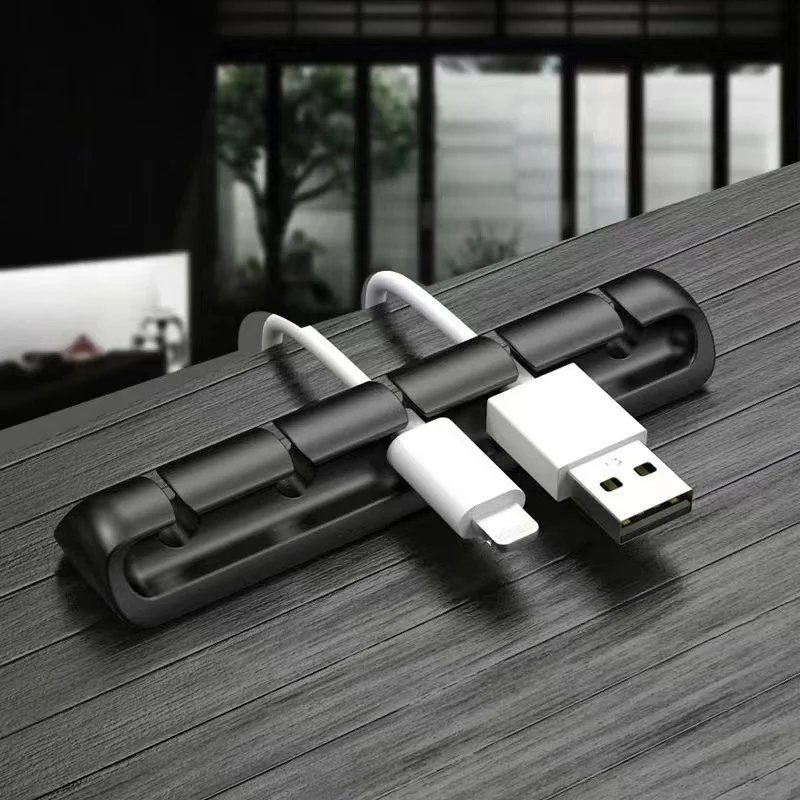 

Cable Holder Silicone Flexible Cable Winder Wire Organizer Holder Cord Management Clip for USB Earphone Network Cable