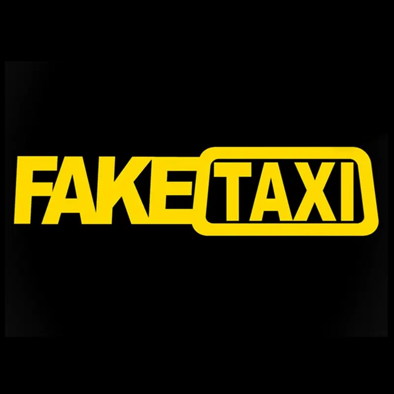 

Забавная поддельная наклейка на машину такси, наклейка FakeTaxi, эмблема, самоклеящаяся универсальная виниловая наклейка