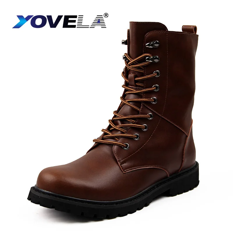 

Classic Vintage Men Motorcycle Boots Winter Fashion add plush Genuine Leather Chelsea Boots Men Shoes Men Leather Big Boots 48