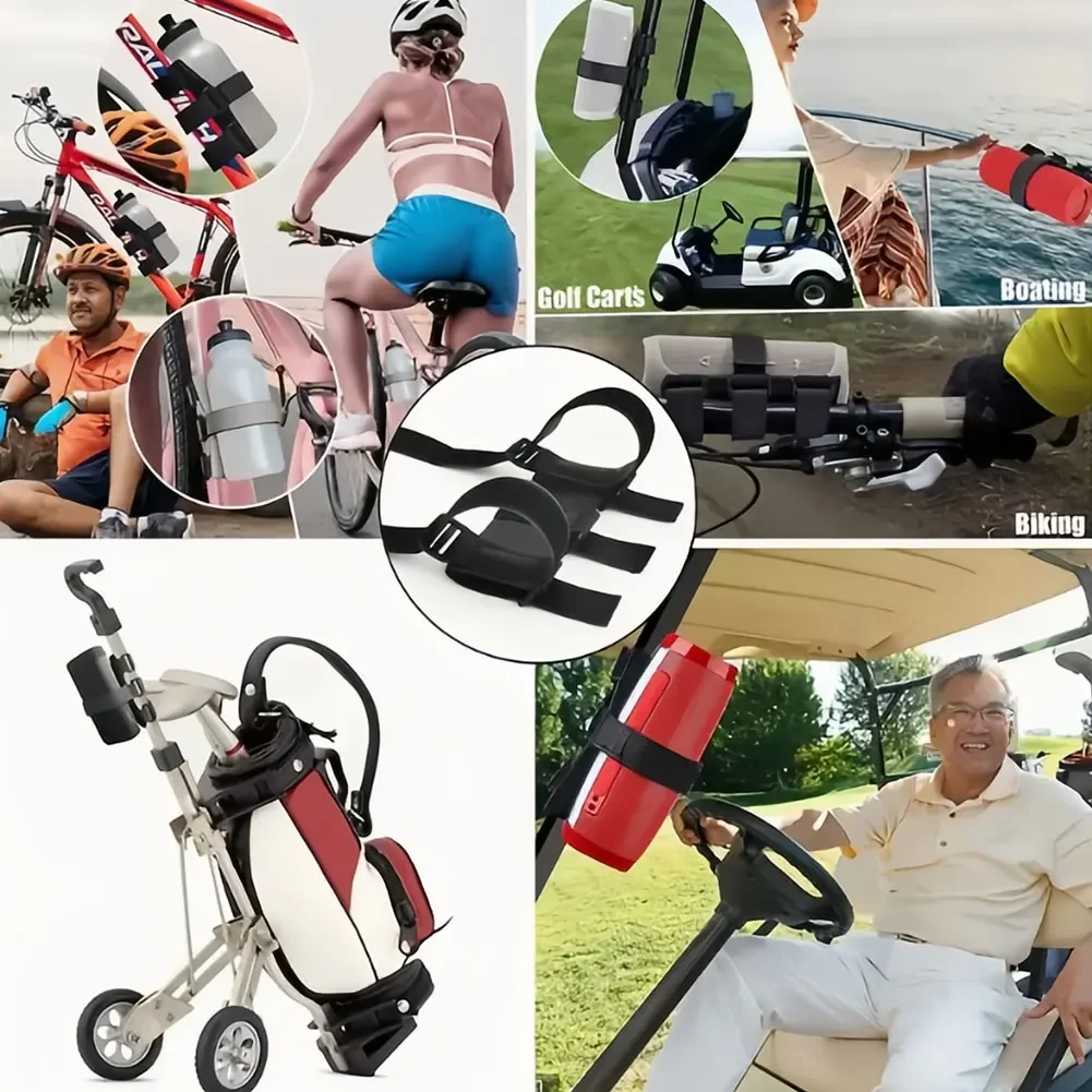 Multi-Function Bike Accessories Bicycle water bottle strap Speaker Strap Water Bottle Holder with Self-Adjusting Hook and Loop