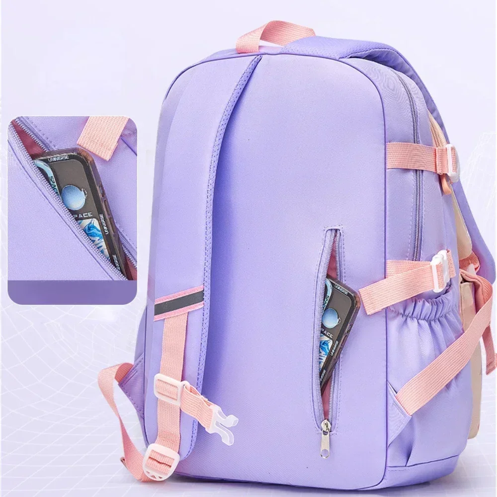 2025 Primary School Girls' Schoolbag Kawaii Lightweight Children's Bag Waterproof Bags Colorful Travel Backpack Mochilas Gifts 5