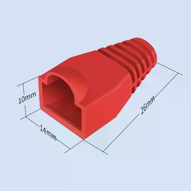 50/100Pcs 케이블 커넥터 플러그 커버 이더넷 네트워크 케이블 커넥터 플러그