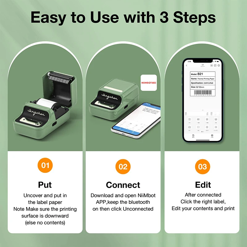 Niimbot B21 Mini Label Printer 4
