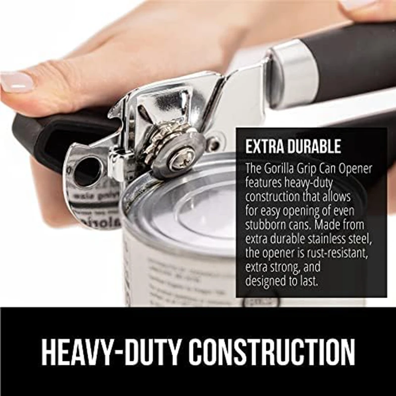

Heavy Duty Stainless Steel Smooth Edge Manual Handheld Can Opener 20.40 X 6.60 X 5.41 Cm
