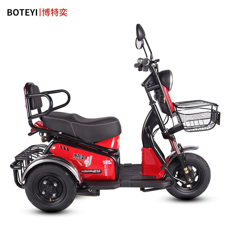 Tricycle Électrique À Batterie Plombacide, 60v, 800w, 20a, 4565km D