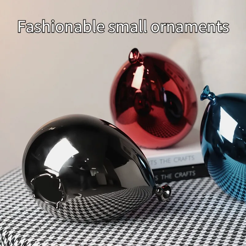 

New Creative Modern Art Nordic Crafts Home Decor Balloon Statue Living Room Atmosphere Electroplated Balloon Desktop Decoration