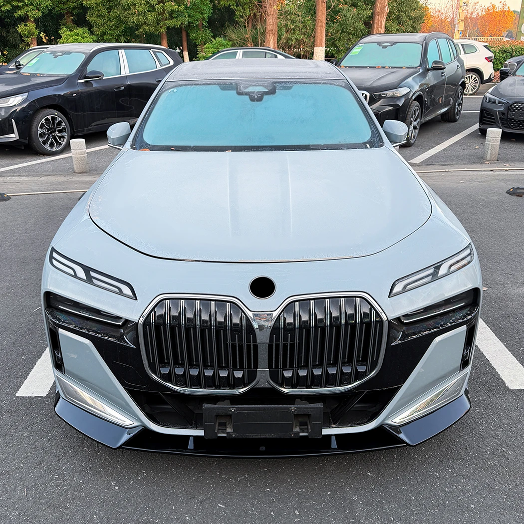 BMW 7 시리즈 I7 G70 G73 2023+ 차량용 프론트 범퍼 립 스플리터 디퓨저 바디킷 하단 스포일러 가드 프로텍터 부품 튜닝 3개