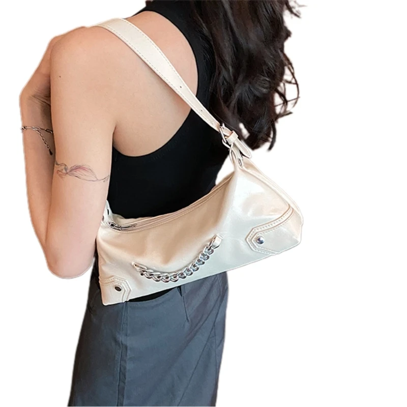 Compact Chain Strap Shoulder Bag Versatile & Stylish Bag Phone Holder Small Handbag for Various Occasions E74B