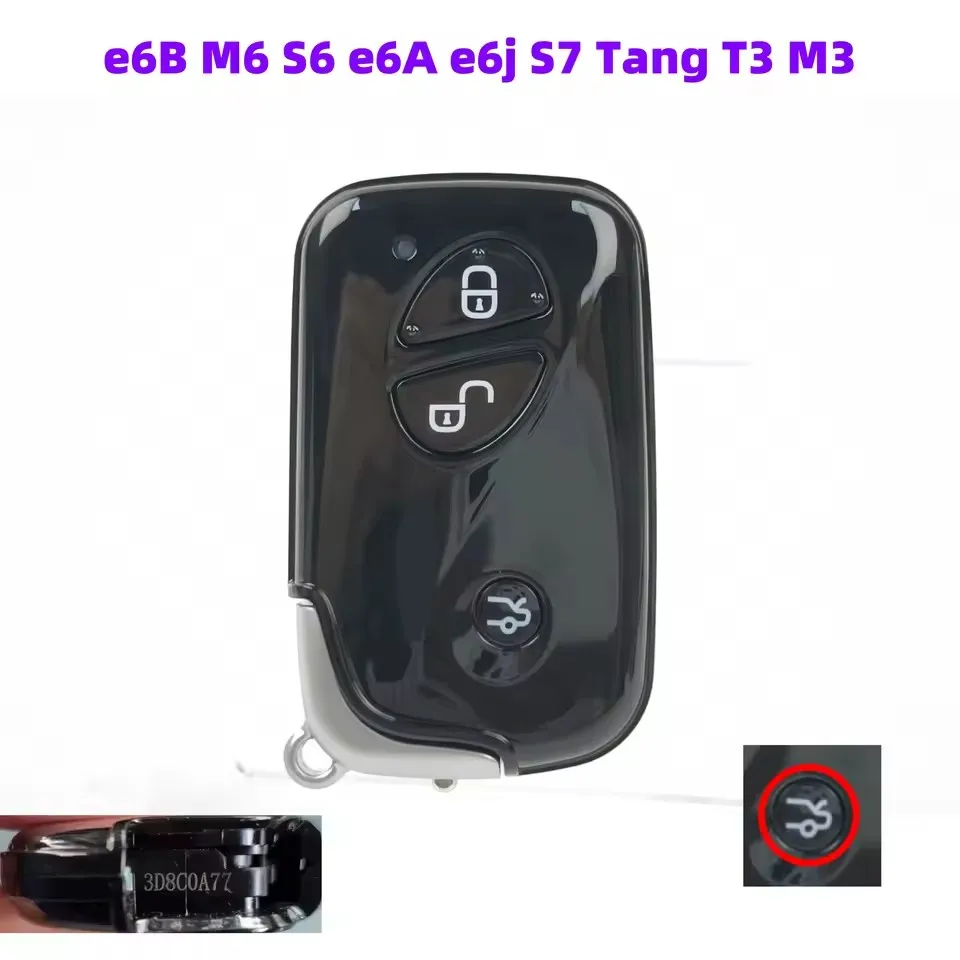 Enhanced Smart Keyless Remote Key Fob with 3 Buttons and ID46 Chip, 315MHz Frequency