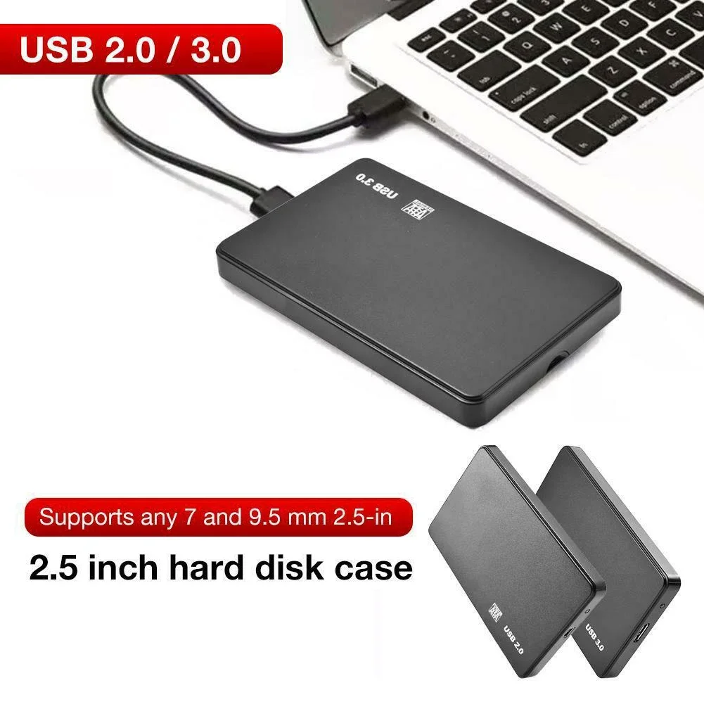 PC  ϵ ̺ ̽ HDD ϵ ũ ̽ ڽ, 2.5 ġ, USB 3.0, 2.0, 5Gbps SATA  Ŭ