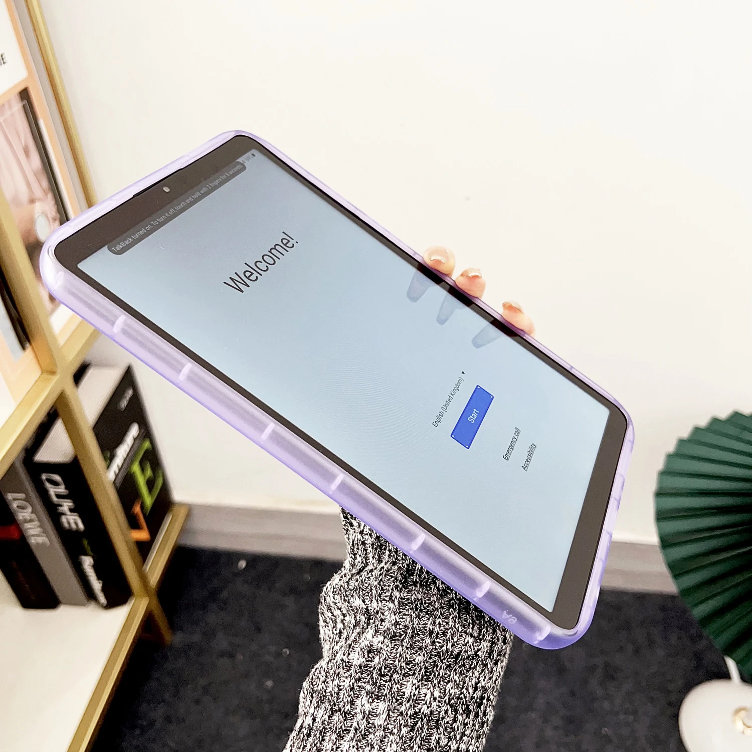 Shockproof Transparent Soft Silicone Tablet Cover - Clear Case