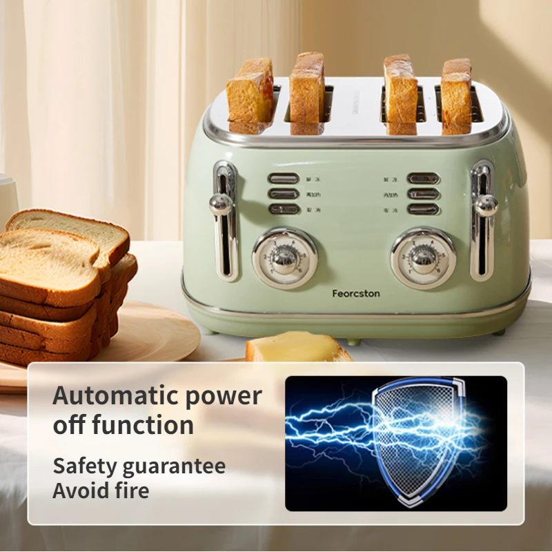 Toaster 220V 4 Slice/2 Slice Home Automatic Breakfast Machine Kitchen Appliance тостор для бутербродов tostador de pan images - 6